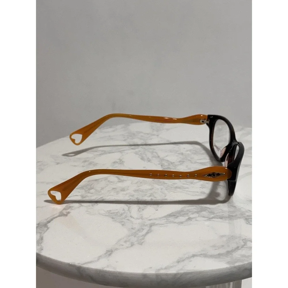 Betsey Johnson Nefertiti BJ0131 Eyeglass Frames Espresso Orange